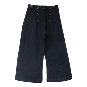 1970s vintage boys navy blue sailor pants size xs